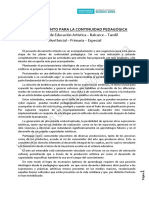 Acompañamiento para La Continuidad Pedagógica de Artística