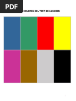Test de Colores de Lüscher: Personalidad | PDF | Color | Sicología