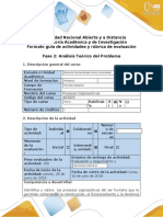 1 - Guía de Actividades y Rúbrica de Evaluación - Fase 2 - Análisis y Discusión Del Problema