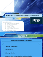 Rules For Classification and Construction