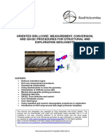 Oriented Drillcore: Measurement, Conversion, and Qa/Qc Procedures For Structural and Exploration Geologists