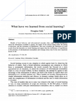 What Have We Learned From Social Learning?: Douglas Gale