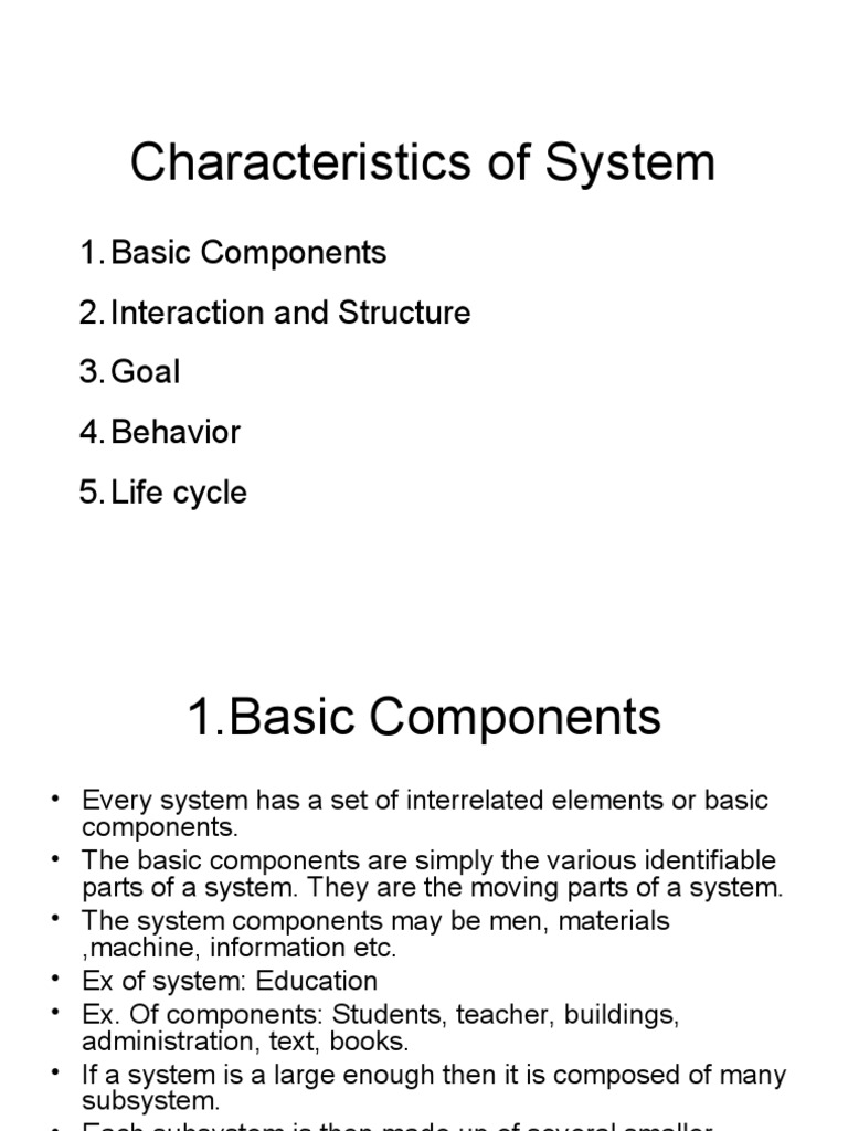 Characteristics of System | PDF | System | Modular Programming