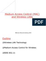 MAC Protocols and Wireless LAN Applications