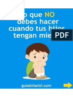 Lo que NO debes hacer cuando tus hijos tengan miedo