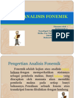 Analisis Fonemik dalam