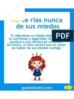 NO te rias nunca de los miedos de tus hijos