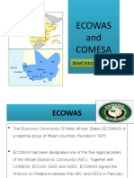 Ecowas and Comesa Ecowas and Comesa: Brief Introduction . Brief Introduction