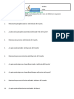 Gestión de proyectos - Ejercicio de conceptos y procesos clave