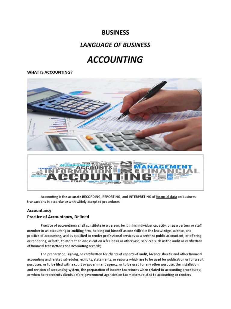 Accounting: Language of Business | PDF | Artificial Intelligence ...