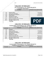 Gottera-Pushkin Road Project Earthworks Summary