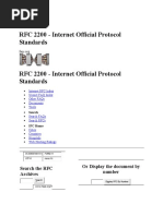 RFC 2200 - Internet Official Protocol Standards: Search The RFC Archives or Display The Document by Number