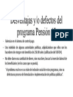 Desventajas pesion 65