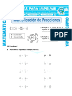 Multiplicacion de Fracciones para Cuarto de Primaria...