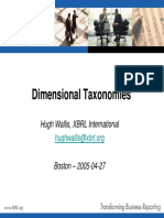 Dimensional Taxonomies - Hugh Wallis - 2005-04-27