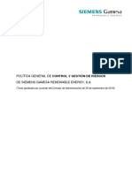 Politica General de Control y Gestion de Riesgos DW La Empresa GAMESA