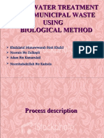 Wastewater Treatment From Municipal Waste Using Biological Method