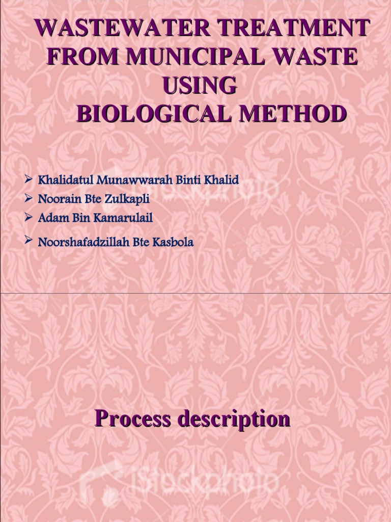 Biological Municipal Wastewater Treatment | PDF | Sewage Treatment ...
