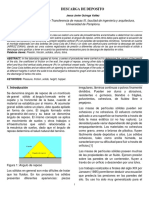 Determinación de parámetros para descarga de depósitos