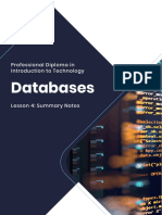 Databases: Professional Diploma in Introduction To Technology