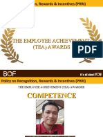 The Employee Achievement (Tea) Awards