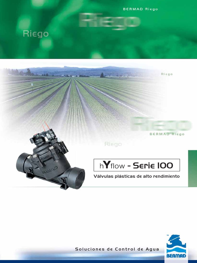 100 Series Valves Spanish PC1AS01 06 PDF PDF Riego Hidráulica