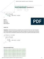 Algorithms - Analysis of Algorithms - Question 8 - GeeksforGeeksl