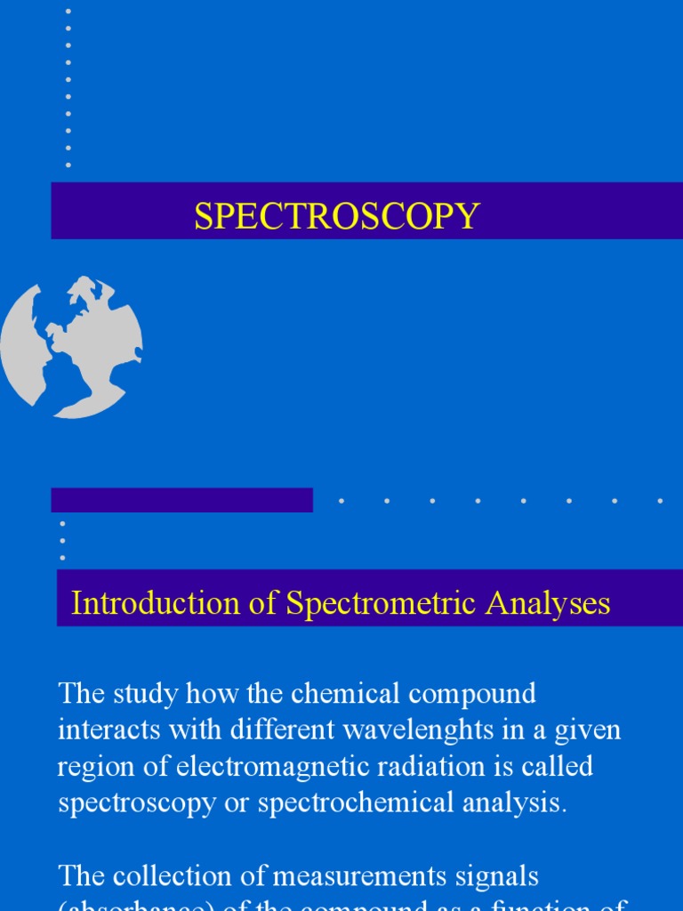Introduction to Spectroscopy Methods | PDF | Spectroscopy ...