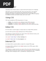 What is CSS