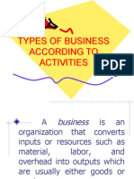 Chapter 5 - Type of Business According To Activities