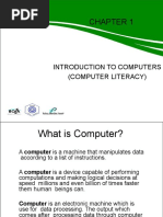 Chapter 1 Introduction To Computers - Computer Literacy