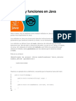 Métodos y Funciones en Java PDF