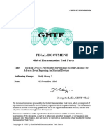 Final Document: Global Harmonization Task Force