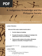 Lecture 4. Indigenous Knowledge and The Philippine Society