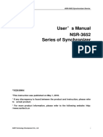 NSR-3652 Series of Synchronizer User's Manual -V1.10_20180510【M2018004】 - Belarus
