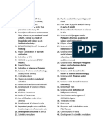 Reviewer in STS: Science as a Body of Knowledge