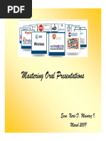 Mastering Oral Presentations