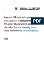 Cebu Class Announcement PDF