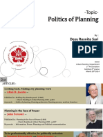 Politics of Planning: - Topic