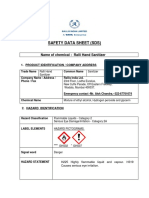 Safety Data Sheet (SDS) : Name of Chemical: Ralli Hand Sanitizer