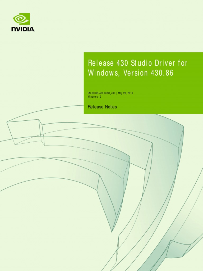 430.86 Win10 NSD Release Notes | PDF | Graphics Processing Unit | Hdmi