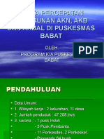 Upaya Percepatan Penurunan Akn, Akb Dan Akbal