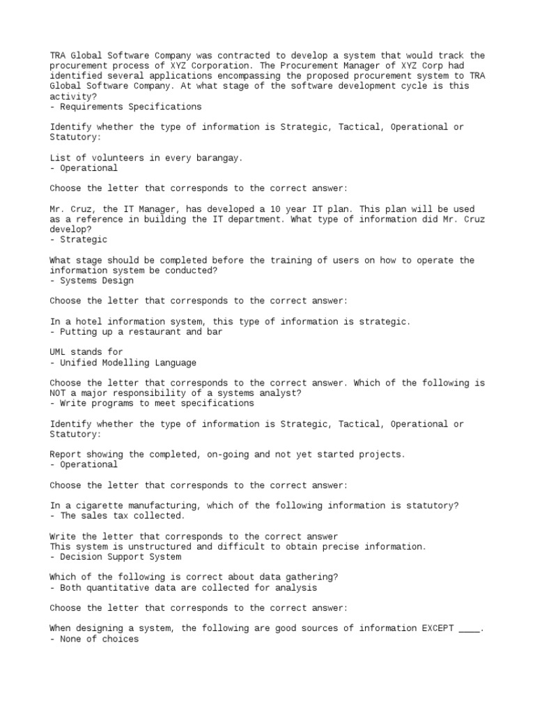 Procurement Process System Development | PDF | Information Management ...