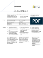 N-Propanol - CAS # 71-23-8: Product Handling Guide