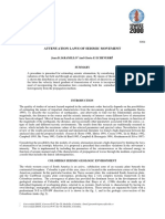 Attenuation Laws of Seismic Movement: Juan D Jaramillo and Gloria E Echeverri