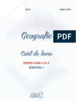 Geografie - Clasa A 4-A - Caiet Sem.1 - Carmen Camelia Radulescu PDF