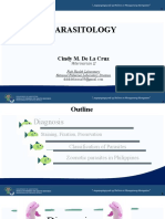 Parasitology: Cindy M. de La Cruz