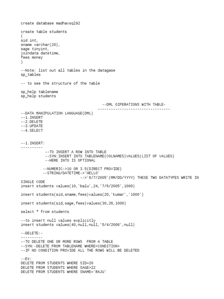 SQLQuery 1 | PDF | Relational Database | Information Technology Management