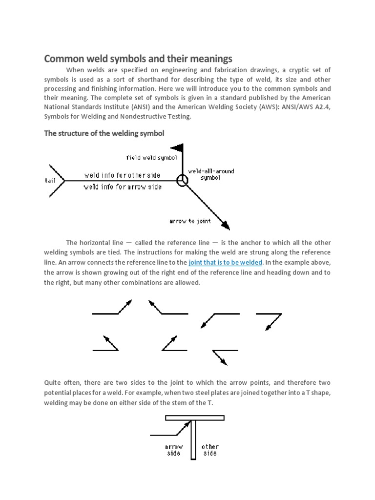 Welding Notes PDF PDF Welding Construction