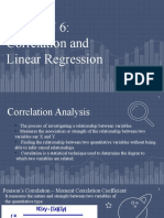 Lesson 6: Correlation and Linear Regression